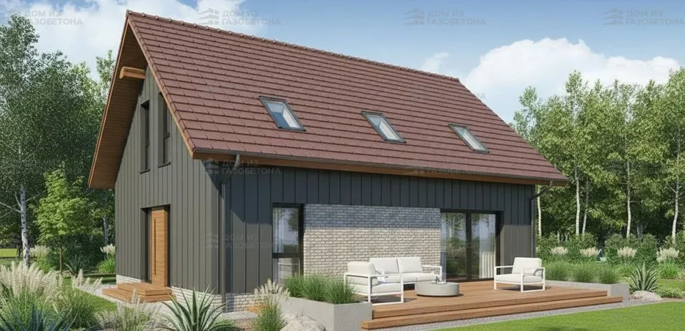 Проект Двухэтажный дом 12 на 10, 159 м2