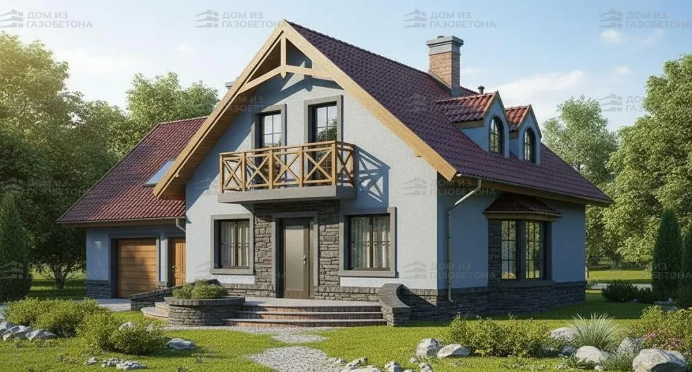 Проект Двухэтажный дом 15 на 11, 193 м2