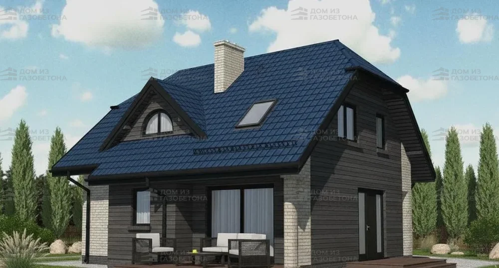 Проект Двухэтажный дом 10 на 9, 108 м2