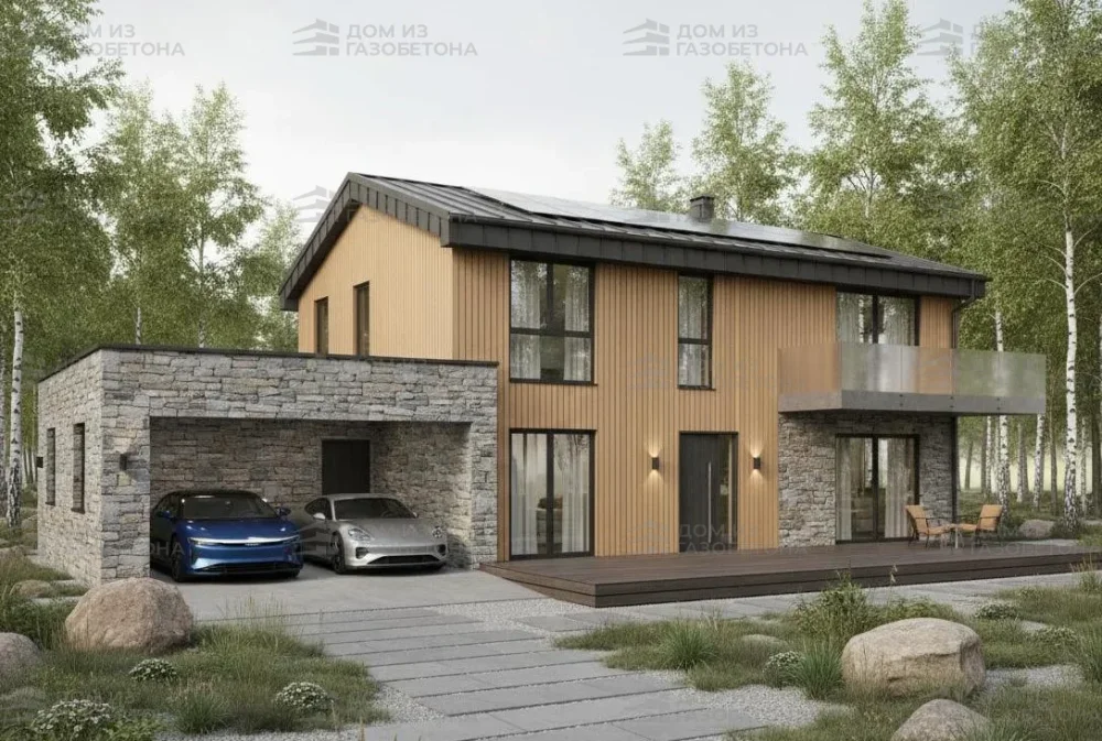 Проект Одноэтажный дом 26 на 15, 277 м2