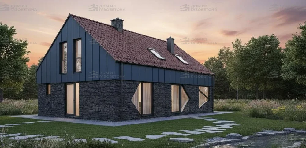 Проект Одноэтажный дом 13 на 11, 113 м2