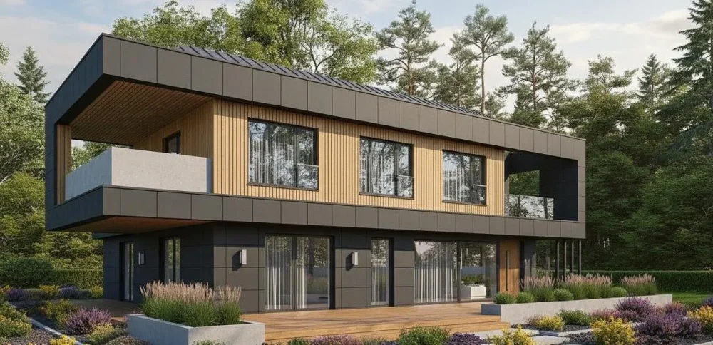 Проект Двухэтажный дом 18 на 15, 302 м2