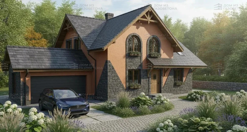 Проект Двухэтажный дом 10 на 10, 156 м2