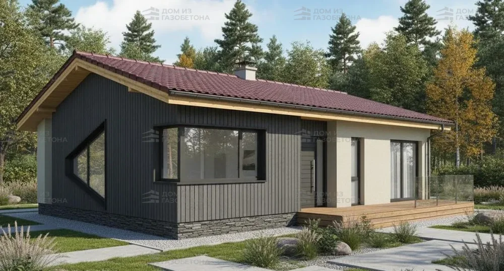 Проект Одноэтажный дом 12 на 14, 122 м2