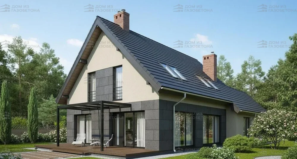 Проект Двухэтажный дом 10 на 19, 164 м2