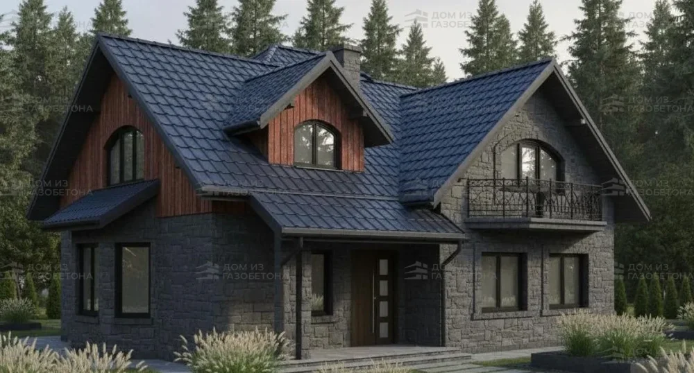 Проект Двухэтажный дом 13 на 14, 221 м2