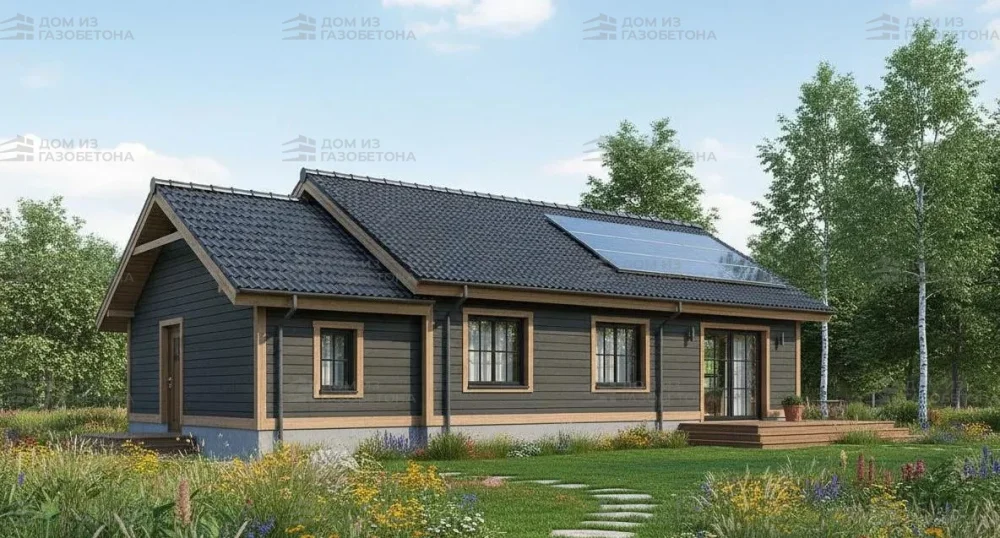 Проект Одноэтажный дом 15 на 9, 107 м2